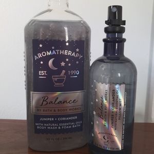 Bath & Body Works Apothecary Juniper & Coriander Body Wash and Pillow Mist